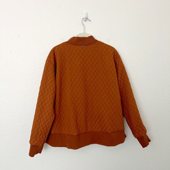 [Young Fabulous & Broke] Camel Brown Colton Reversible Bomber Jacket Sz Large L - Picture 3 of 15